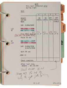 Lot #6489 STS–3: Jack Lousma’s Complete Flown Checklist - Image 12