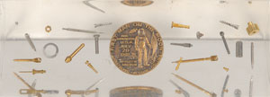 Lot #6278 Apollo 11 Contractor Medallion and Micro-Precision Parts in Lucite - Image 1
