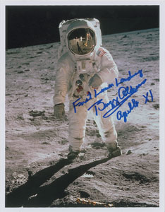 Lot #6263 Buzz Aldrin Signed Photograph