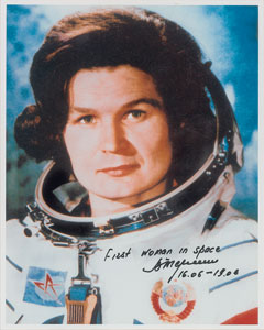 Lot #6047 Valentina Tereshkova Signed Photograph