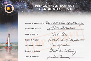Lot #6106 Mercury Astronaut Candidates Signed Book - Image 3
