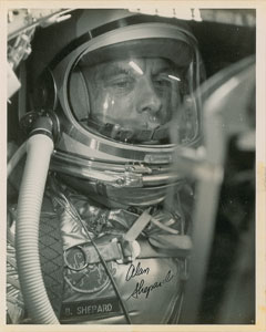 Lot #6067 Alan Shepard Signed Photograph - Image 1