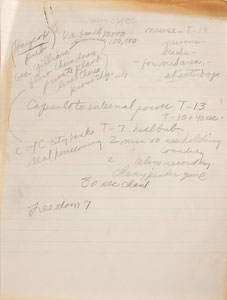 Lot #6074 MR-3: Mary Bubb’s Handwritten Notes - Image 3