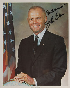 Lot #6084 John Glenn Collection of Four Signed Items - Image 3