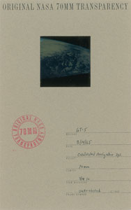 Lot #6122 Gemini 5 Signed Cover and Transparency - Image 1