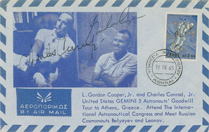 Lot #6122 Gemini 5 Signed Cover and Transparency - Image 2