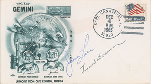 Lot #6127 Gemini 7 Signed Cover and Photograph - Image 2