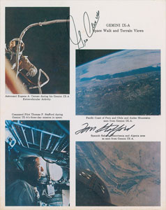 Lot #6130 Gemini 9 Signed Photograph - Image 1