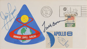 Lot #6213 Apollo 8 Signed Cover and Signatures