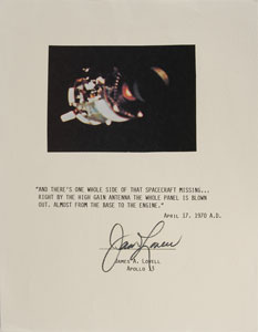 Lot #6354 James Lovell and Fred Haise Collection of Four Signed Items - Image 2