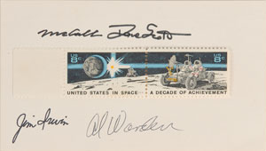 Lot #6397 Apollo 15 Signatures - Image 1