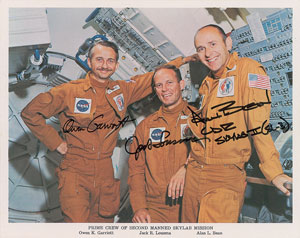 Lot #6456 Skylab 2 and 3 Collection of Four Signed Items - Image 1