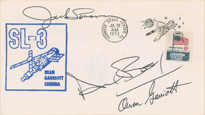 Lot #6456 Skylab 2 and 3 Collection of Four Signed Items - Image 4