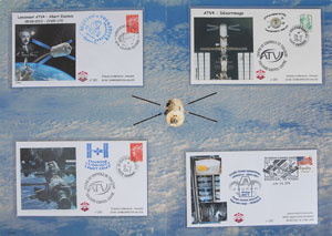 Lot #6542 ISS Flown Cover Display - Image 1