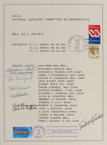 Lot #6055 X-1 Pilots Signed Sheet - Image 1