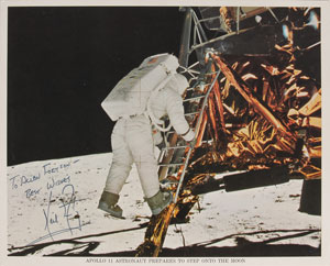 Lot #6253 Neil Armstrong Signed Photograph - Image 1
