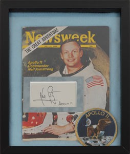 Lot #6265 Neil Armstrong and Buzz Aldrin Signature Displays - Image 2