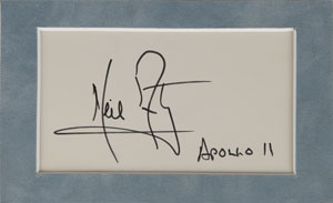 Lot #6265 Neil Armstrong and Buzz Aldrin Signature Displays - Image 4