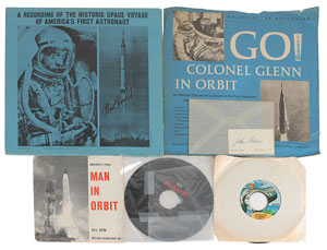 Lot #6075 Alan Shepard and John Glenn Collection of Items - Image 1