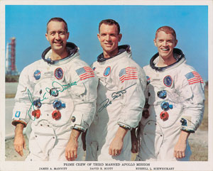 Lot #6226 Apollo 9 Signed Photograph