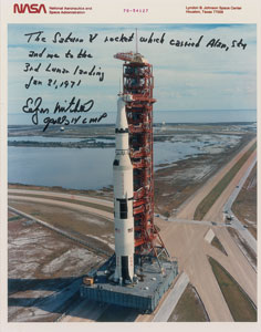 Lot #6361 Edgar Mitchell Signed Photograph - Image 1