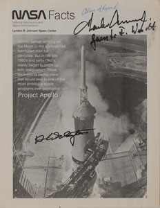 Lot #6189 Astronaut Signed Newsletter: Shepard, Conrad, Slayton, and Wendt - Image 1