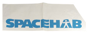 Lot #6517 Spacehab Beta Cloth Sign - Image 1