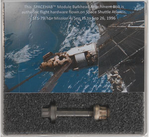 Lot #6503 STS-79 Flown Bolt - Image 1