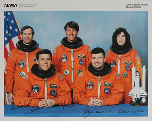 Lot #6526 Collection of (5) Space Shuttle Signed Photographs: STS-56, 59, 62, 64, and 67 - Image 5