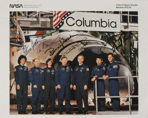 Lot #6525 Collection of (5) Space Shuttle Signed Photographs: STS-40, 49, 50, 51, and 55 - Image 3
