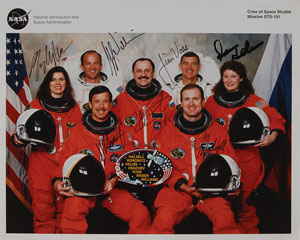 Lot #6527 Collection of (5) Space Shuttle Signed Photographs: STS-91, 96, 101, 103, and 114 - Image 3