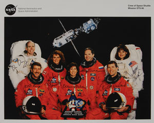 Lot #6527 Collection of (5) Space Shuttle Signed Photographs: STS-91, 96, 101, 103, and 114 - Image 4