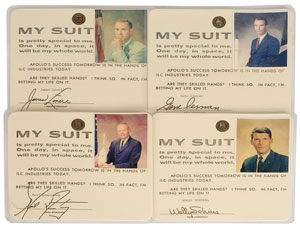 Lot #6203 Apollo Astronauts ‘My Suit’ Production Tags - Image 1
