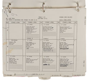 Lot #6425 Gene Cernan’s Flown Apollo 17 Flight Plan Supplement - Image 4
