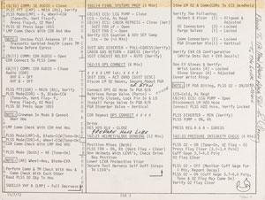 Lot #6426 Gene Cernan’s Apollo 17 Flown LM EVA Cue Cards - Image 3