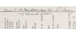 Lot #6426 Gene Cernan’s Apollo 17 Flown LM EVA Cue Cards - Image 7