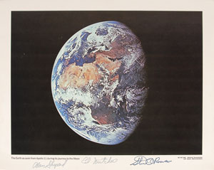 Lot #6359 Apollo 14 Oversized Signed Photograph - Image 1
