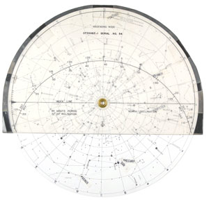 Lot #6121 Gemini 5 Flown Star Chart