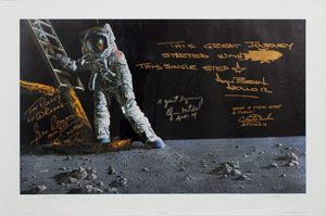 Lot #6165 Moonwalkers Signed Lithograph - Image 1