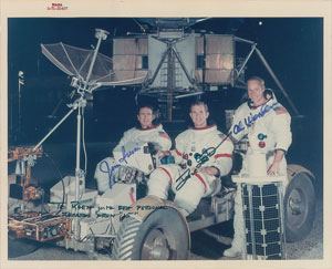Lot #6386 Apollo 15 Signed Photograph