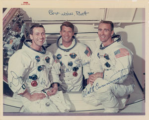 Lot #6206 Apollo 7 Signed Photograph