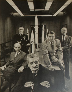 Lot #6023 Pioneer Rocket Scientists Oversized Signed Photograph - Image 2