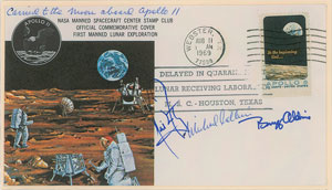 Lot #6246 Michael Collins’s Apollo 11 Flown Cover - Image 1