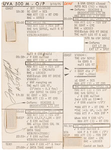Lot #6463 Tom Stafford’s Apollo-Soyuz Flown Cue Card - Image 2