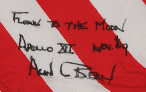 Lot #6298 Alan Bean’s Apollo 12 Lunar Orbit-Flown Oversized American Flag - Image 2