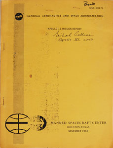 Lot #6270 Michael Collins Signed Apollo 11 Mission