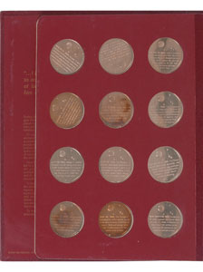 Lot #6204 ‘America in Space’ (36) Bronze Medallion Proof Set - Image 3