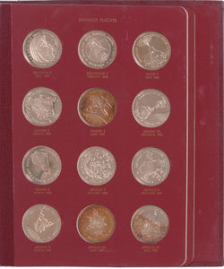 Lot #6204 ‘America in Space’ (36) Bronze Medallion Proof Set - Image 4