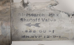 Lot #6080 Liberty Bell 7 Flown and Recovered ‘Shutoff Valve’ - Image 4