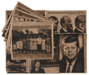 Lot #41 John F. Kennedy Assassination Collection of Teletype Photographs - Image 1